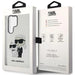 Karl Lagerfeld Glitter Karl&Choupette Case for Samsung Galaxy S23 Ultra - Transparent - Cell phone cases