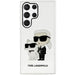 Karl Lagerfeld Glitter Karl&Choupette Case for Samsung Galaxy S23 Ultra - Transparent - Cell phone cases
