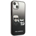 Karl Lagerfeld Gradient Ikonik Karl&Choupette Case for iPhone 13 mini - Black - Cell phone cases and covers<<<HurtelXML