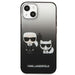 Karl Lagerfeld Gradient Ikonik Karl&Choupette Case for iPhone 13 mini - Black - Cell phone cases and covers<<<HurtelXML