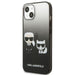 Karl Lagerfeld Gradient Ikonik Karl&Choupette Case for iPhone 13 mini - Black - Cell phone cases and covers<<<HurtelXML