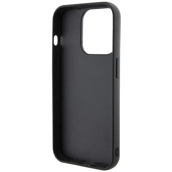 Karl Lagerfeld Gripstand Saffiano Karl&Choupette Pins case for iPhone 14 Pro Max - black - Cell phone cases