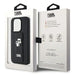 Karl Lagerfeld Gripstand Saffiano Karl&Choupette Pins case for iPhone 14 Pro Max - black - Cell phone cases