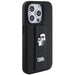Karl Lagerfeld Gripstand Saffiano Karl&Choupette Pins case for iPhone 14 Pro Max - black - Cell phone cases