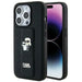 Karl Lagerfeld Gripstand Saffiano Karl&Choupette Pins case for iPhone 14 Pro Max - black - Cell phone cases