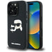 Karl Lagerfeld HC 3D Rubber Double Heads iPhone 16 Pro Case - Black - Cell phone cases and covers<<<HurtelXML
