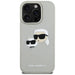 Karl Lagerfeld HC 3D Rubber Double Heads iPhone 16 Pro Max Case - Beige - Cell phone cases and covers<<<HurtelXML