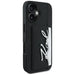 Karl Lagerfeld HC Grained PU Cardslot Metal Signature iPhone 16 Case - Black - Cell phone cases and covers<<<HurtelXML