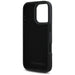 Karl Lagerfeld HC Grained PU Cardslot Metal Signature iPhone 16 Pro Max Case - Black - Cell phone cases