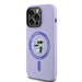 Karl Lagerfeld HC MagSafe Silicone Karl&Choupette Heads Ring Case for iPhone 14 Pro - Purple - Cell phone cases