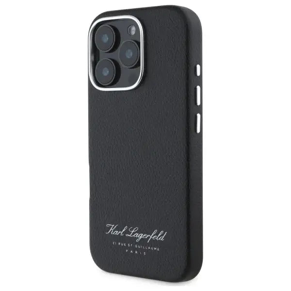 Karl Lagerfeld Hotel RSG Case for iPhone 16 Pro Max - Black - Cell phone cases and covers<<<HurtelXML