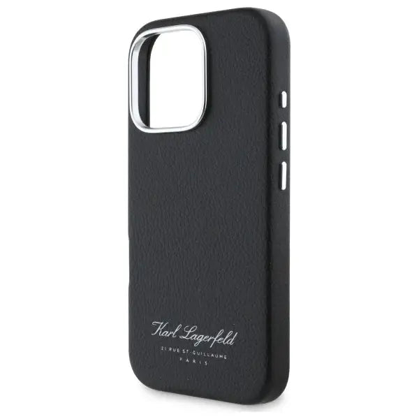 Karl Lagerfeld Hotel RSG Case for iPhone 16 Pro Max - Black - Cell phone cases and covers<<<HurtelXML