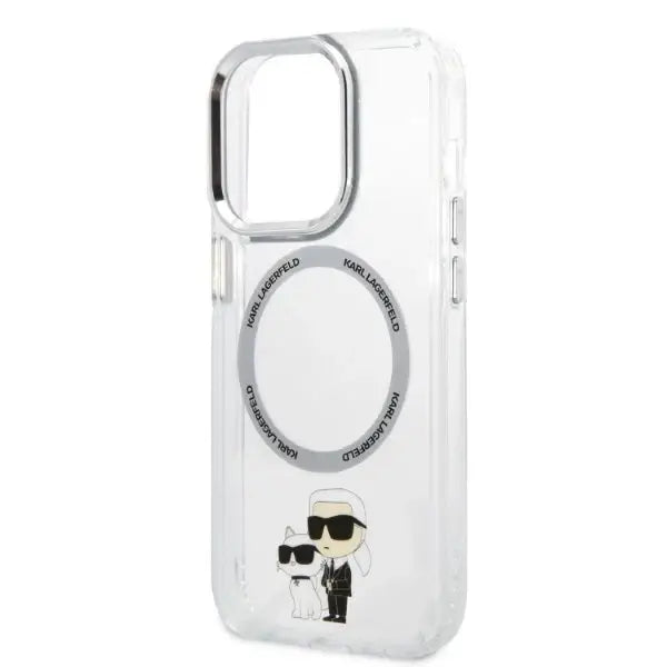 Karl Lagerfeld Iconic Karl&Choupette Magsafe case for iPhone 14 Pro Max - transparent - Cell phone cases