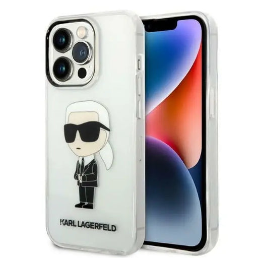 Karl Lagerfeld Ikonik Karl case for iPhone 14 Pro Max - transparent - Cell phone cases and covers<<<HurtelXML