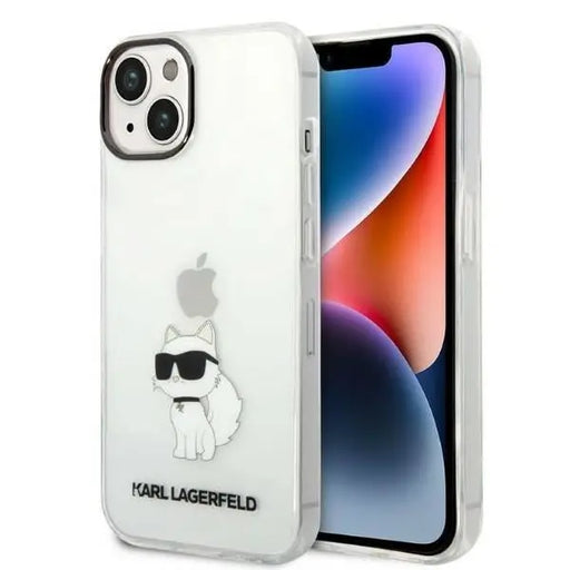 Karl Lagerfeld Ikonik Choupette case for iPhone 14 Plus - transparent - Cell phone cases and covers<<<HurtelXML
