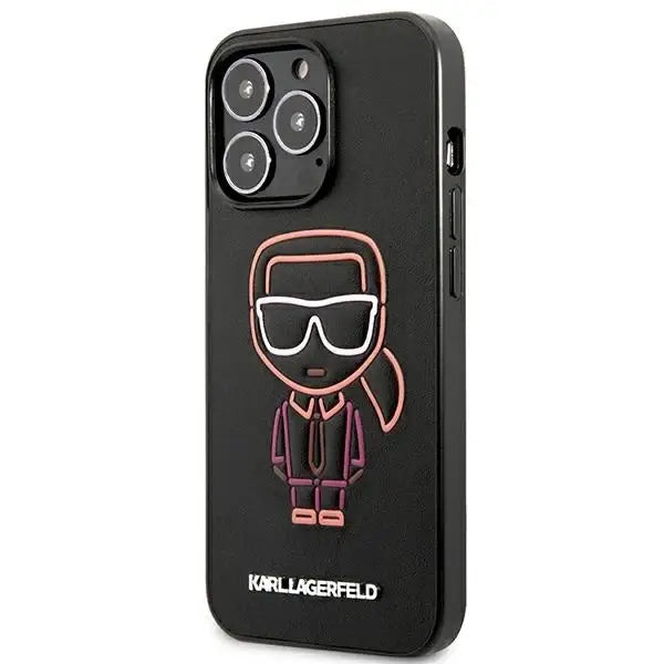 Karl Lagerfeld Karl Ikonik Outline Case for iPhone 13 Pro Max 6.7’’ - Black - Cell phone cases and covers<<<HurtelXML