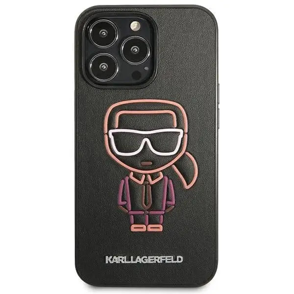 Karl Lagerfeld Karl Ikonik Outline Case for iPhone 13 Pro Max 6.7’’ - Black - Cell phone cases and covers<<<HurtelXML