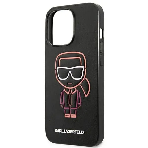 Karl Lagerfeld Karl Ikonik Outline Case for iPhone 13 Pro Max 6.7’’ - Black - Cell phone cases and covers<<<HurtelXML