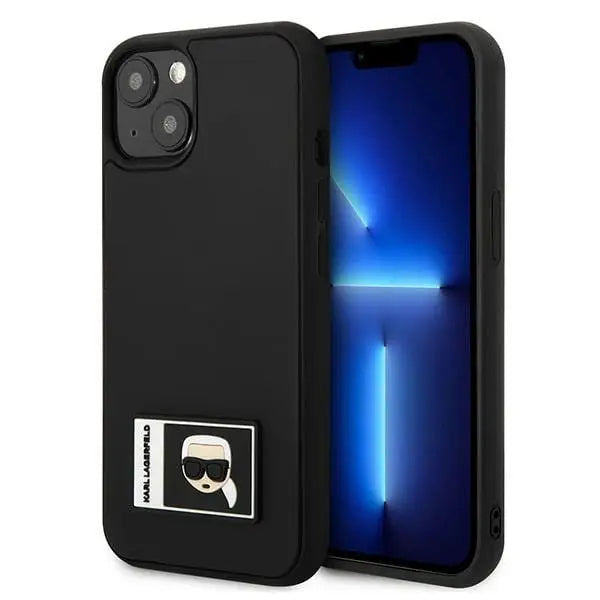 Karl Lagerfeld Ikonik Patch Case for iPhone 13 - Black - Cell phone cases and covers<<<HurtelXML