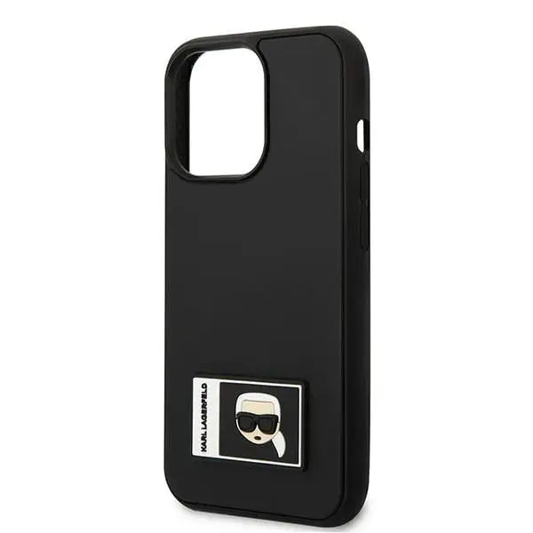 Karl Lagerfeld Ikonik Patch Case for iPhone 13 Pro Max - Black - Cell phone cases and covers<<<HurtelXML