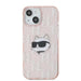 Karl Lagerfeld IML Choupette Head & Monogram case for iPhone 15 / 14 / 13 - pink - Cell phone cases