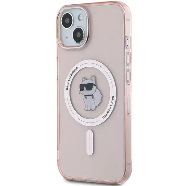 Karl Lagerfeld IML Choupette MagSafe case for iPhone 14 / 15 / 13 - pink - Cell phone cases and covers<<<HurtelXML