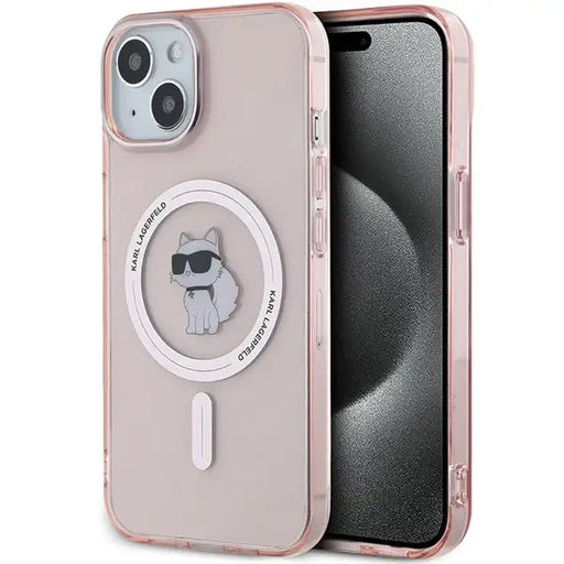 Karl Lagerfeld IML Choupette MagSafe case for iPhone 14 / 15 / 13 - pink - Cell phone cases and covers<<<HurtelXML