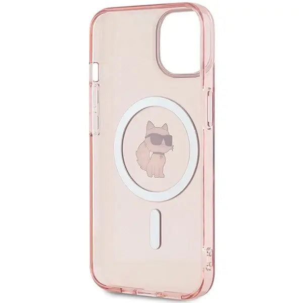 Karl Lagerfeld IML Choupette MagSafe case for iPhone 14 / 15 / 13 - pink - Cell phone cases and covers<<<HurtelXML