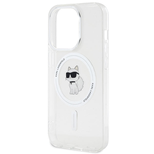Karl Lagerfeld IML Choupette MagSafe case for iPhone 15 Pro - transparent - Cell phone cases and covers<<<HurtelXML