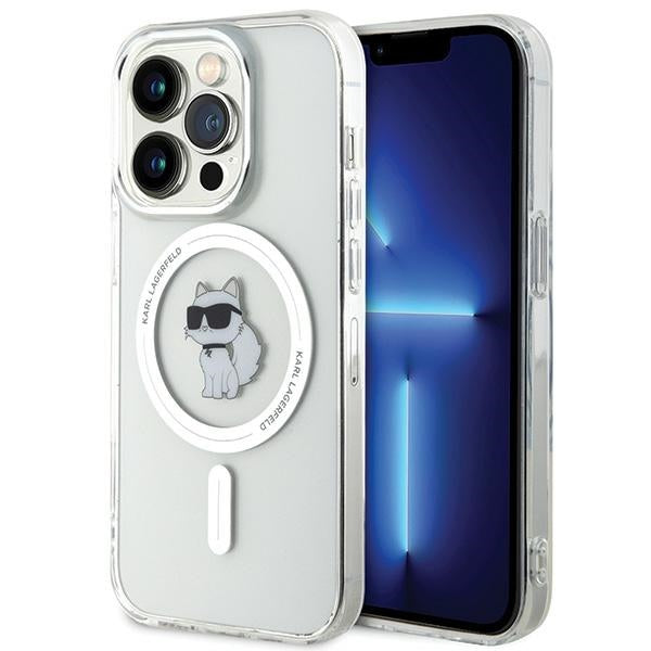 Karl Lagerfeld IML Choupette MagSafe case for iPhone 15 Pro - transparent - Cell phone cases and covers<<<HurtelXML