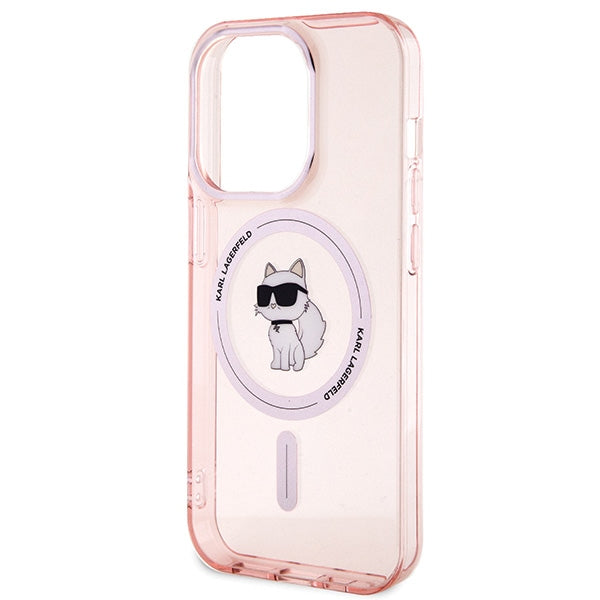 Karl Lagerfeld IML Choupette MagSafe case for iPhone 15 Pro Max - pink - Cell phone cases and covers<<<HurtelXML