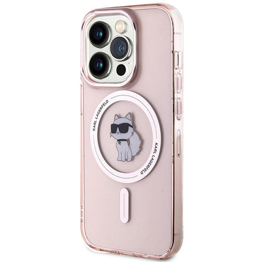 Karl Lagerfeld IML Choupette MagSafe case for iPhone 15 Pro Max - pink - Cell phone cases and covers<<<HurtelXML