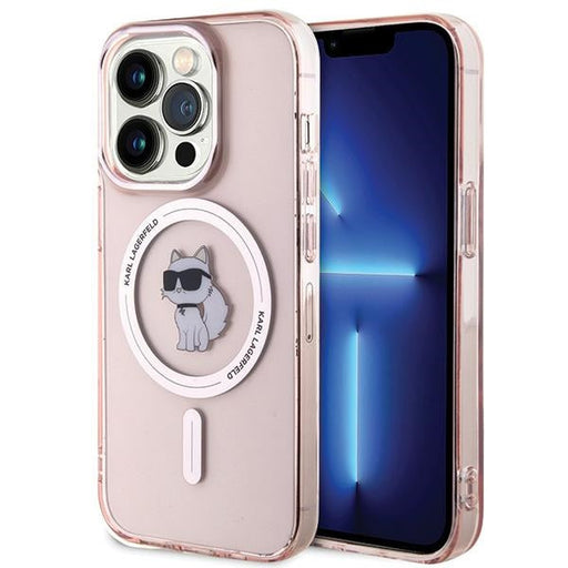 Karl Lagerfeld IML Choupette MagSafe case for iPhone 15 Pro Max - pink - Cell phone cases and covers<<<HurtelXML