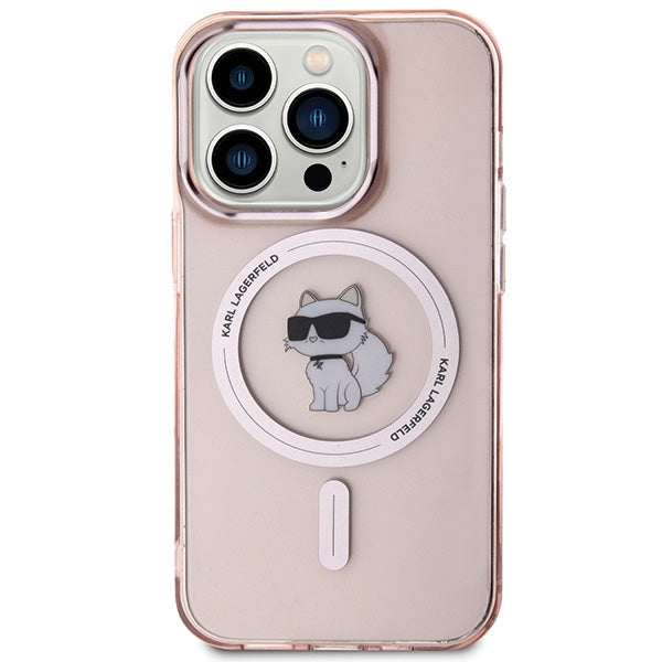 Karl Lagerfeld IML Choupette MagSafe case for iPhone 15 Pro Max - pink - Cell phone cases and covers<<<HurtelXML