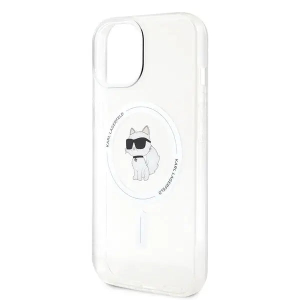 Karl Lagerfeld IML Choupette MagSafe case for iPhone 15 - transparent - Cell phone cases and covers<<<HurtelXML