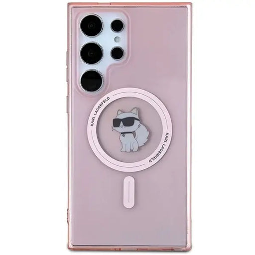 Karl Lagerfeld IML Choupette MagSafe case for Samsung Galaxy S24 Ultra - pink - Cell phone cases and covers<<<HurtelXML