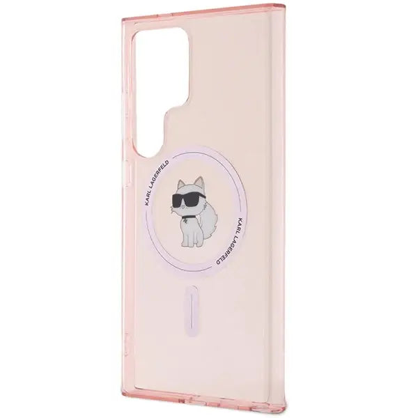 Karl Lagerfeld IML Choupette MagSafe case for Samsung Galaxy S24 Ultra - pink - Cell phone cases and covers<<<HurtelXML
