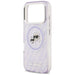 Karl Lagerfeld IML Glitter Karl & Choupette Heads Logo MagSafe Case for iPhone 17 Pro - Purple - Cell phone cases
