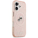 Karl Lagerfeld IML Glitter Karl & Choupette Heads Logo MagSafe iPhone 17 Case - Pink - Cell phone cases