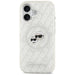 Karl Lagerfeld IML Glitter Karl & Choupette Heads Logo MagSafe iPhone 17 Case - Gray - Cell phone cases