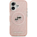 Karl Lagerfeld IML Glitter Karl & Choupette Heads Logo MagSafe iPhone 17 Case - Pink - Cell phone cases