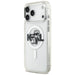 Karl Lagerfeld IML Glitter Karl & Choupette Sketch Logo MagSafe Case for iPhone 17 Pro Max - Clear - Cell phone cases