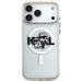 Karl Lagerfeld IML Glitter Karl & Choupette Sketch Logo MagSafe Case for iPhone 17 Pro Max - Clear - Cell phone cases