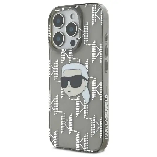 Karl Lagerfeld IML Karl Head Electroplated Case for iPhone 16 Pro Max - Black - Cell phone cases and covers<<<HurtelXML