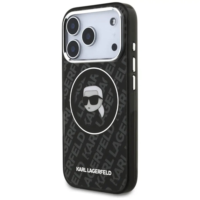 Karl Lagerfeld IML Karl Head Logo MagSafe Case for iPhone 17 Pro - Black - Cell phone cases and covers<<<HurtelXML
