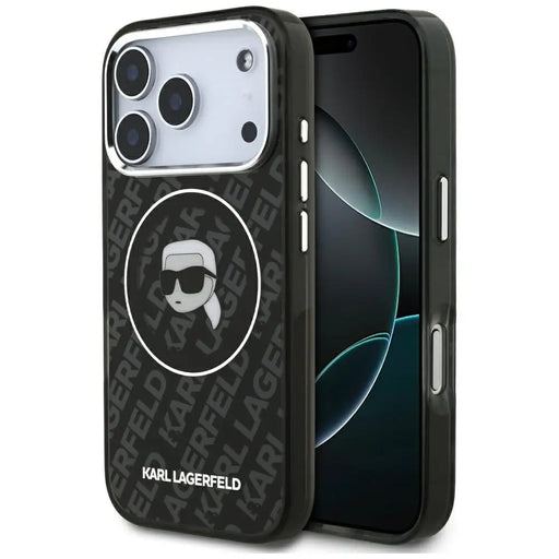 Karl Lagerfeld IML Karl Head Logo MagSafe Case for iPhone 17 Pro - Black - Cell phone cases and covers<<<HurtelXML