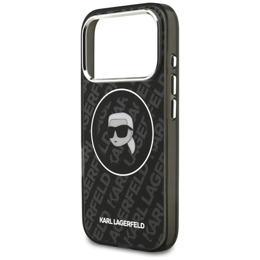 Karl Lagerfeld IML Karl Head Logo MagSafe Case for iPhone 17 Pro - Black - Cell phone cases and covers<<<HurtelXML