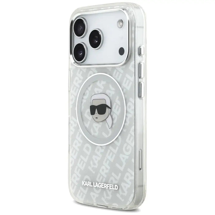Karl Lagerfeld IML Karl Head Logo MagSafe Case for iPhone 17 Pro Max - Gray - Cell phone cases and covers<<<HurtelXML