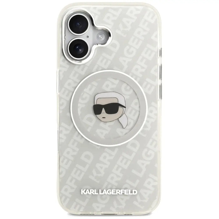 Karl Lagerfeld IML Karl Head Logo MagSafe iPhone 17 Case - Gray - Cell phone cases and covers<<<HurtelXML