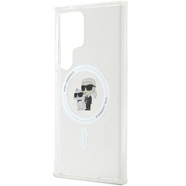 Karl Lagerfeld IML Karl&Choupette MagSafe case for Samsung Galaxy S24 Ultra - transparent - Cell phone cases